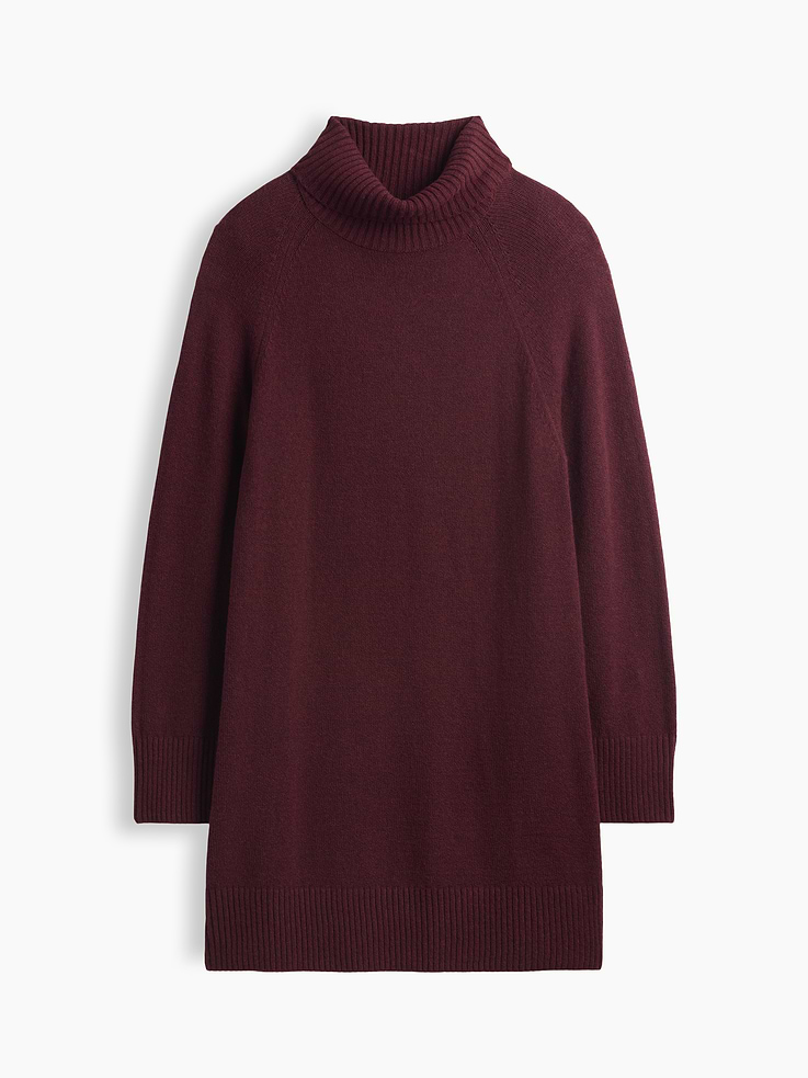 Image number 4 showing, CashSoft Relaxed Turtleneck Mini Dress
