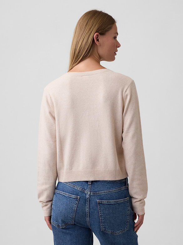 CashSoft Crewneck Cardigan
