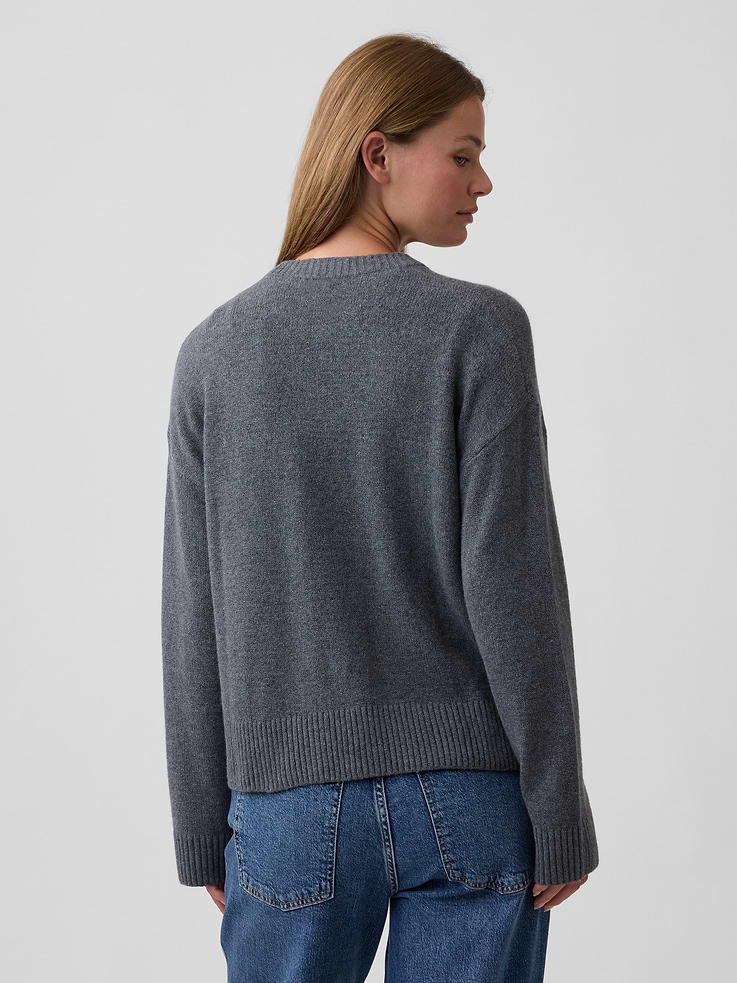 Image 2 of 5, Cashsoft Relaxed Crewneck Sweater