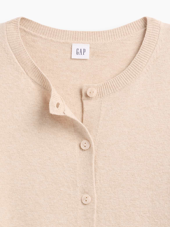 CashSoft Crewneck Cardigan