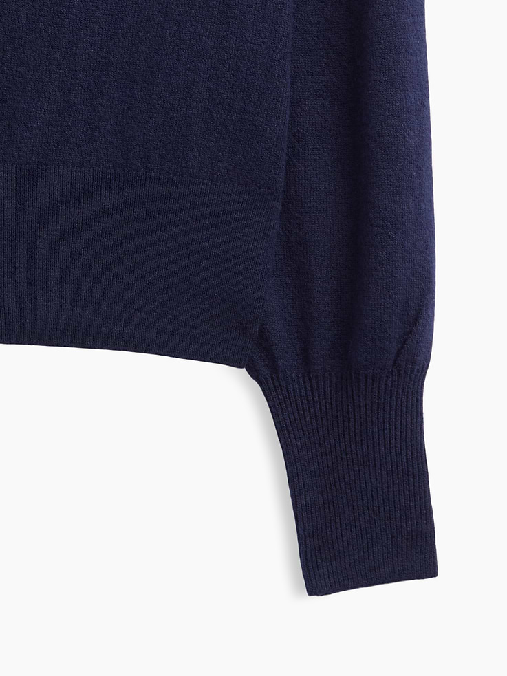 Image 4 of 5, CashSoft Cropped V-Neck Cardigan