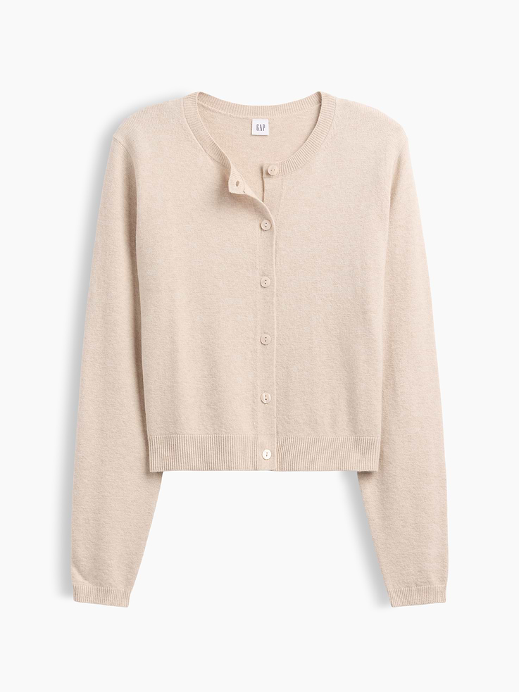 Image number 5 showing, CashSoft Crewneck Cardigan