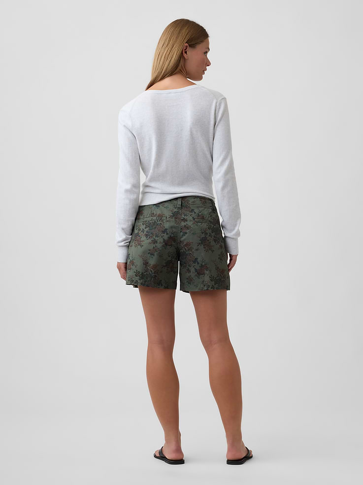 Image number 4 showing, 5" Mid Rise Downtown Khaki Shorts