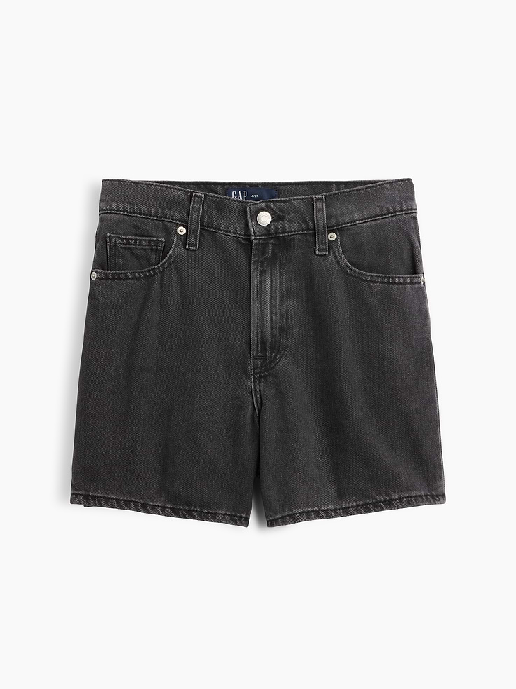 Image number 4 showing, SuperSoft Denim Midi Shorts