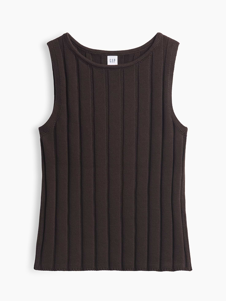 Image 5 of 5, Ribbed Boatneck Sweater Top