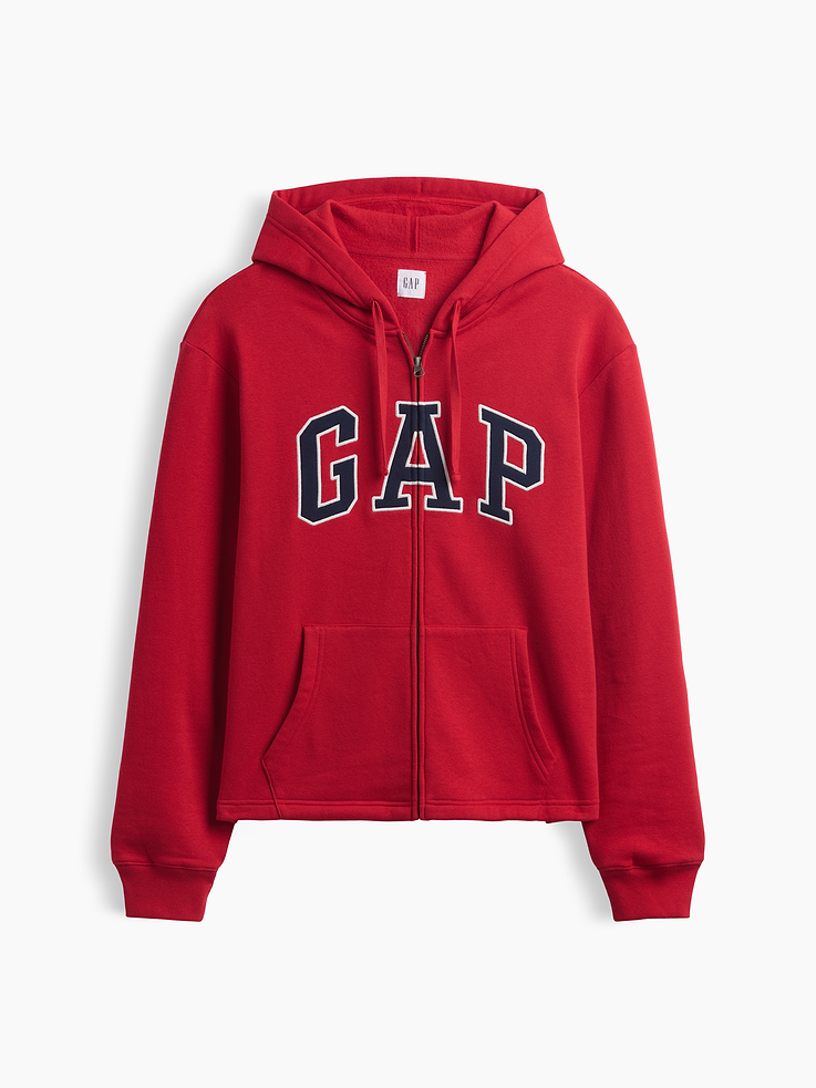 Image 4 of 4, Adult Boxy Gap Logo Zip Hoodie