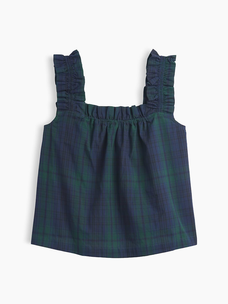 Image 4 of 4, Poplin Ruffle PJ Top
