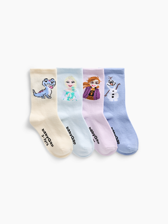 babyGap × Disney Frozen Crew Socks (4-Pack)