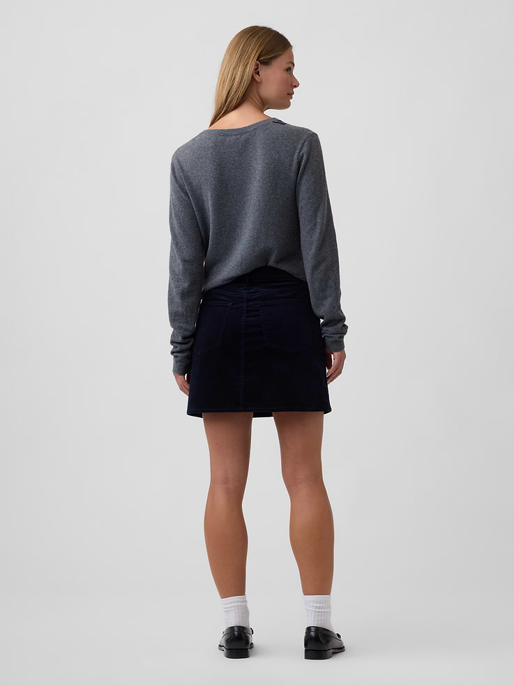 Image 2 of 5, Corduroy Mini Skirt
