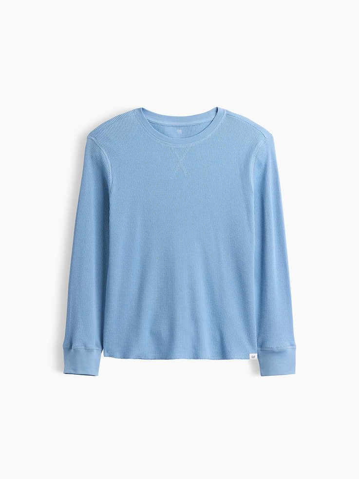 Image number 1 showing, Kids Waffle-Knit Crewneck T-Shirt