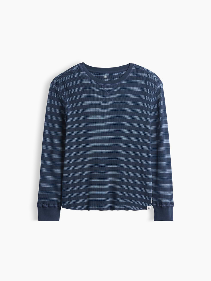 Image number 1 showing, Kids Waffle-Knit Crewneck T-Shirt