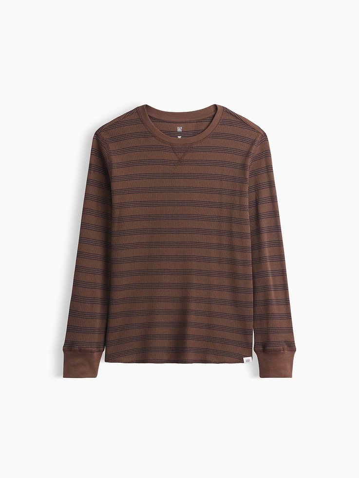 Image number 1 showing, Kids Waffle-Knit Crewneck T-Shirt