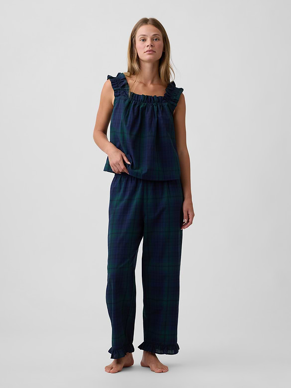 Poplin Ruffle PJ Pants