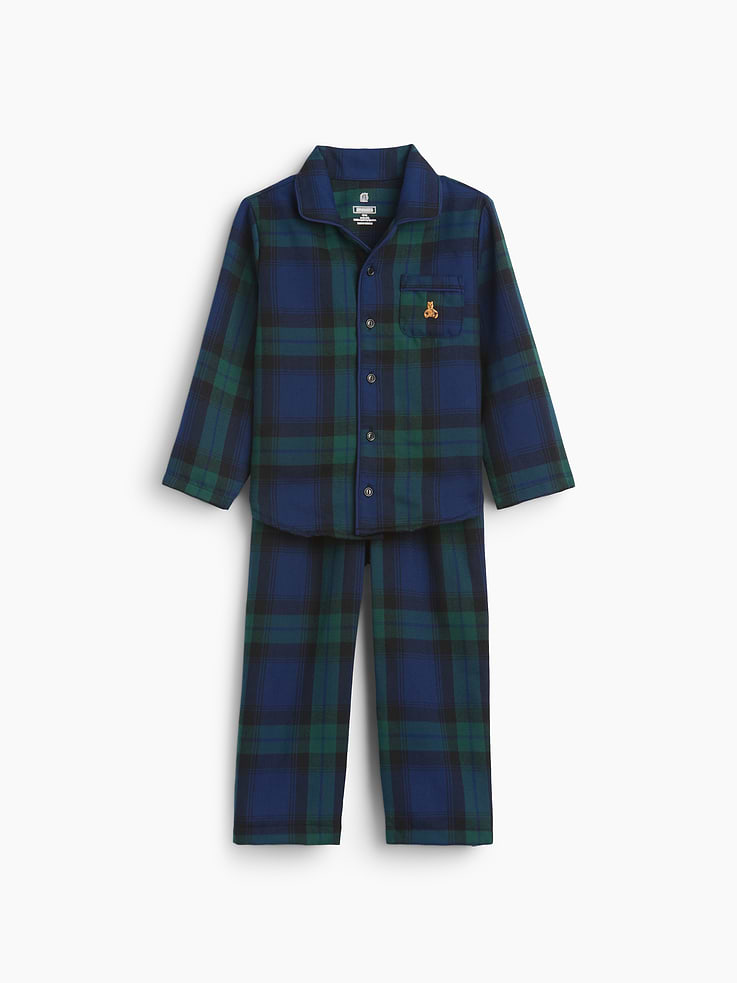 Image number 1 showing, Baby & Toddler Recycled Flannel PJ Set