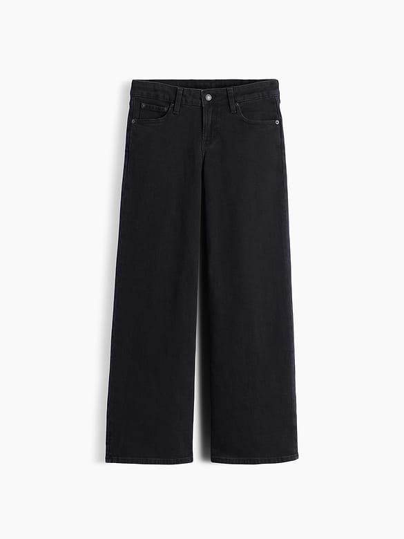 Low Rise Stride Wide-Leg Jeans