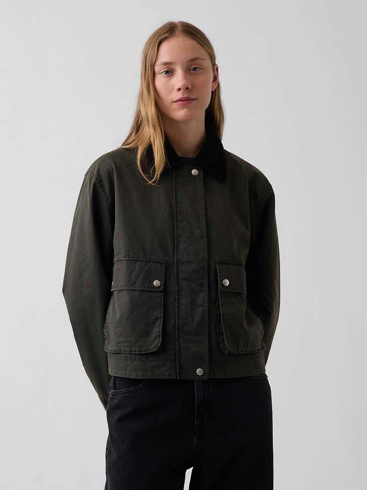 Image number 1 showing, Waxed Canvas Barn Jacket