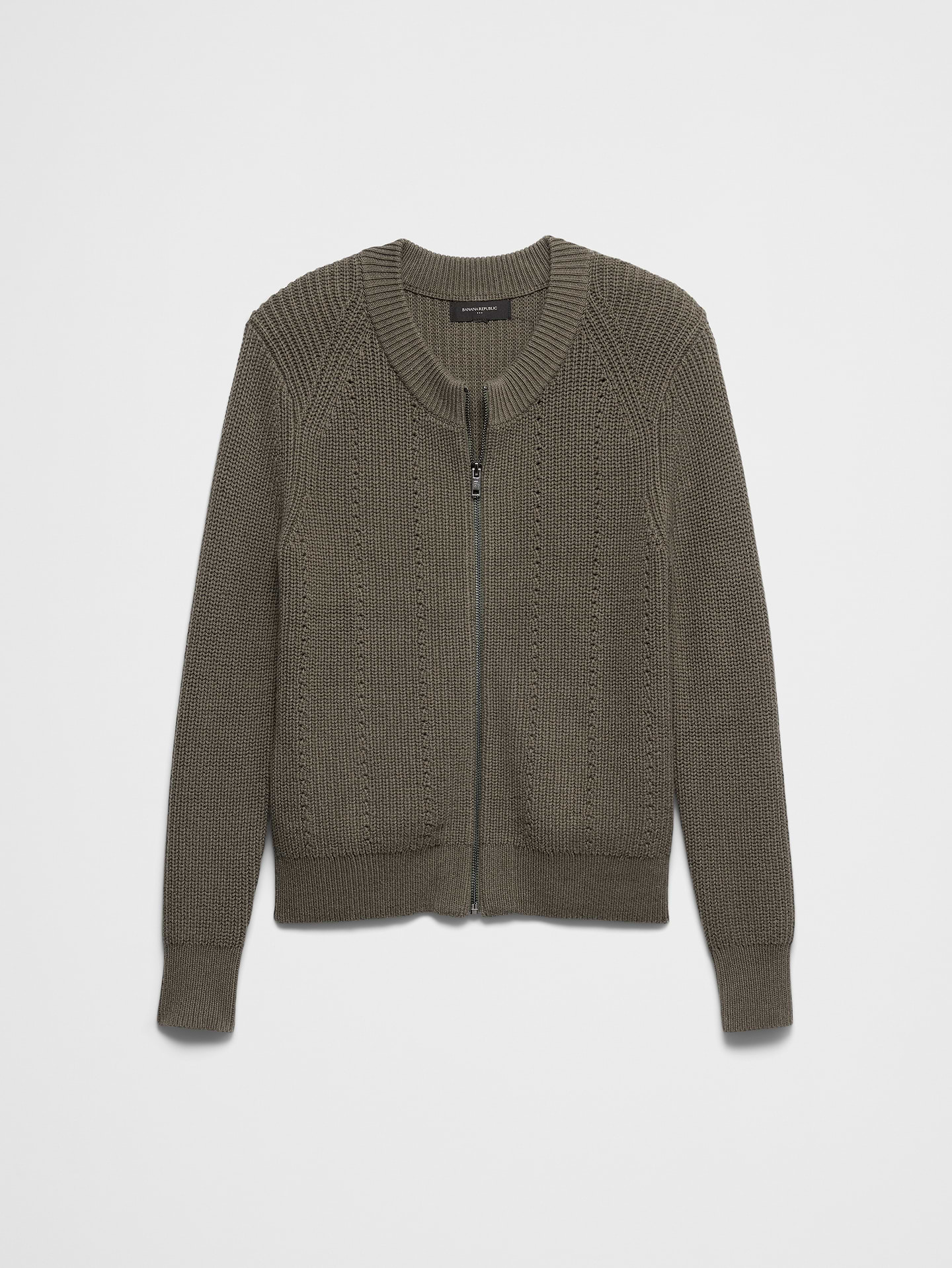 Image number 4 showing, Cotton Bomber Sweater