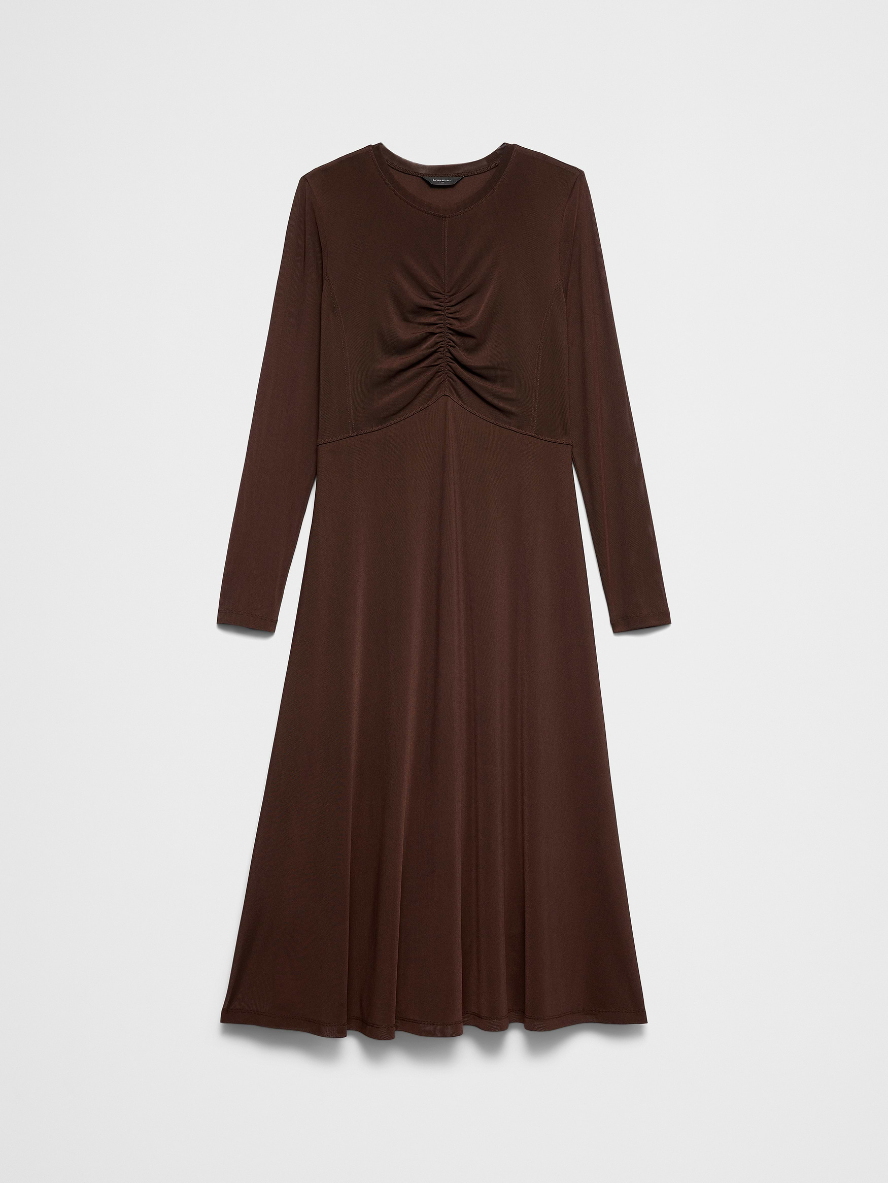 Image number 4 showing, Mesh Ruched Bodice Maxi Dress