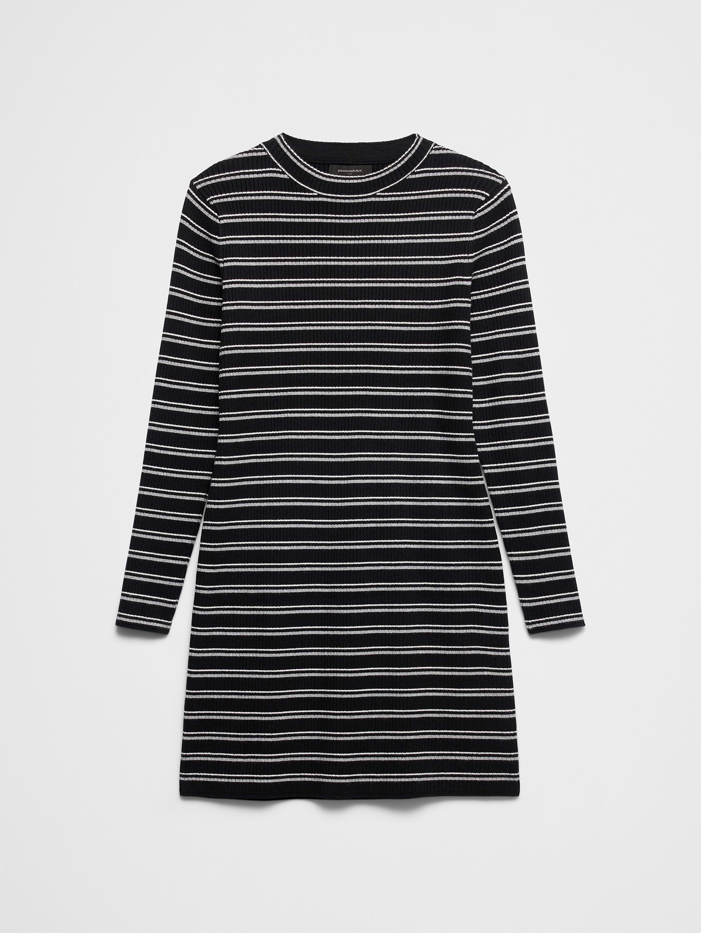 Image number 4 showing, Ribbed Mock-Neck Mini Sweater Dress