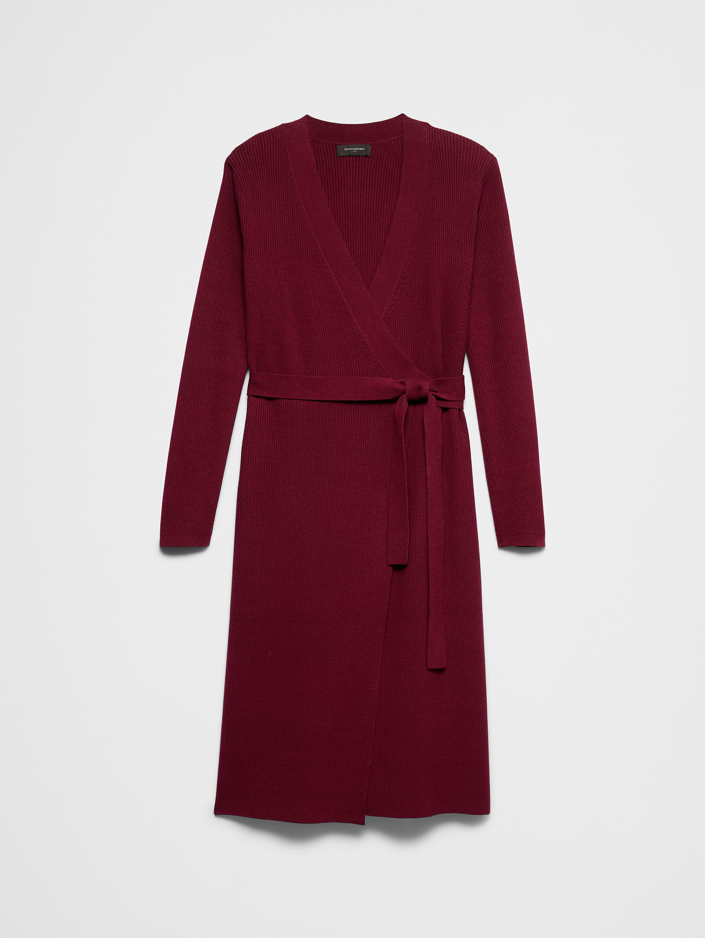 Image number 4 showing, Ribbed Wrap Sweater Midi Dress