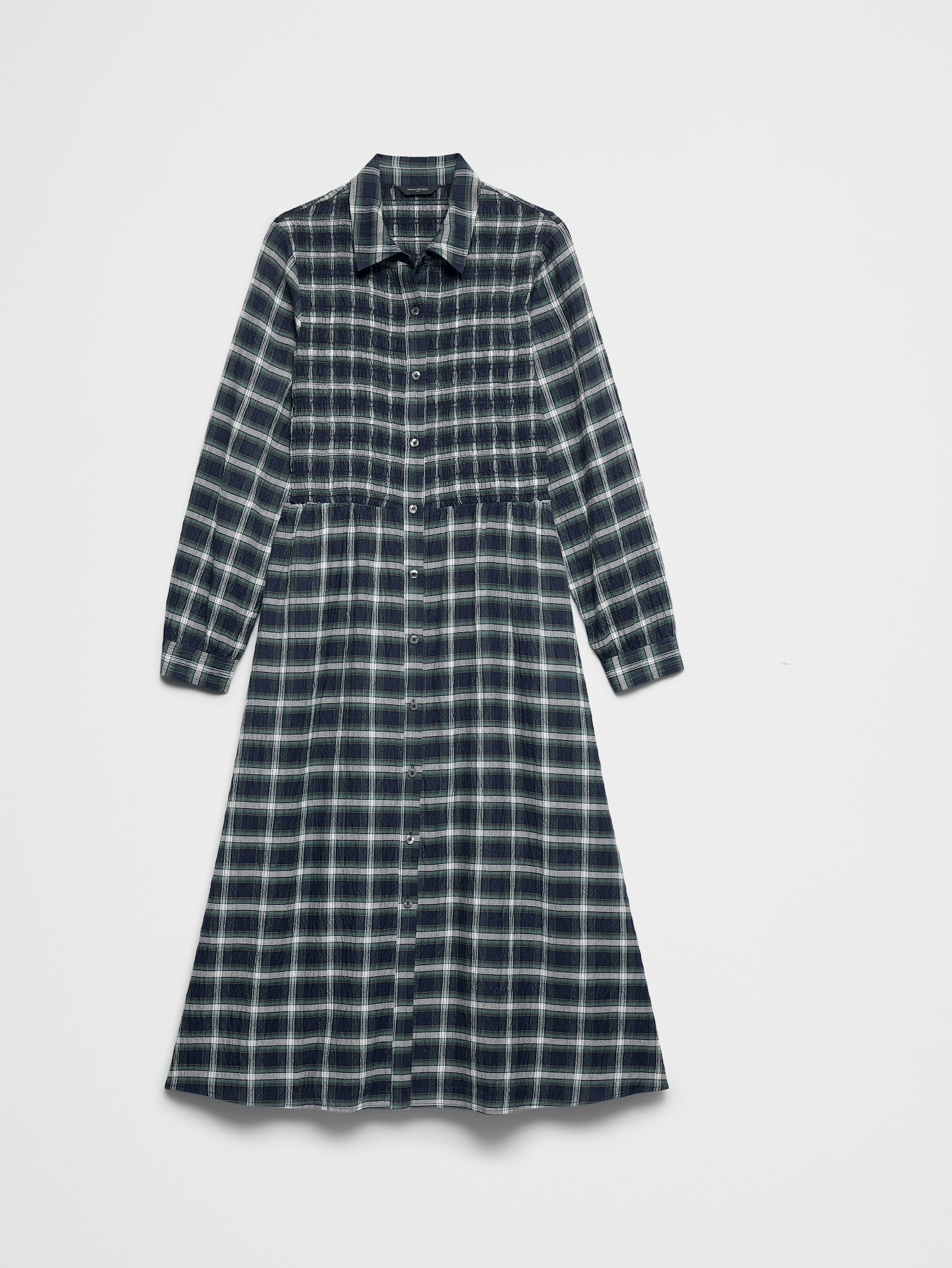 Image number 4 showing, Breezy Plaid Smocked Midi Dress