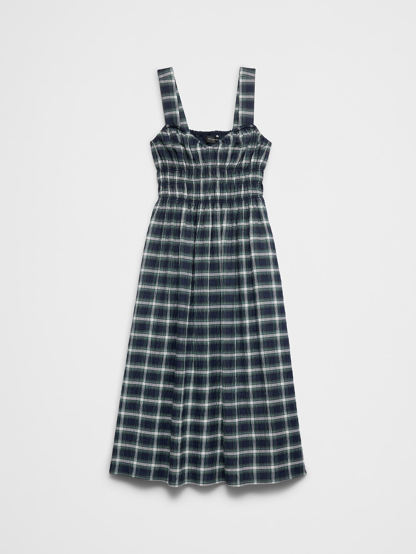 Image number 4 showing, Shirred-Bust Empire-Waist Midi Dress