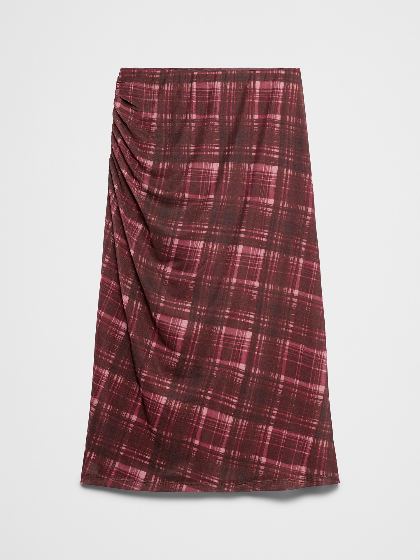 Image number 4 showing, Mesh Side-Shirred Midi Skirt
