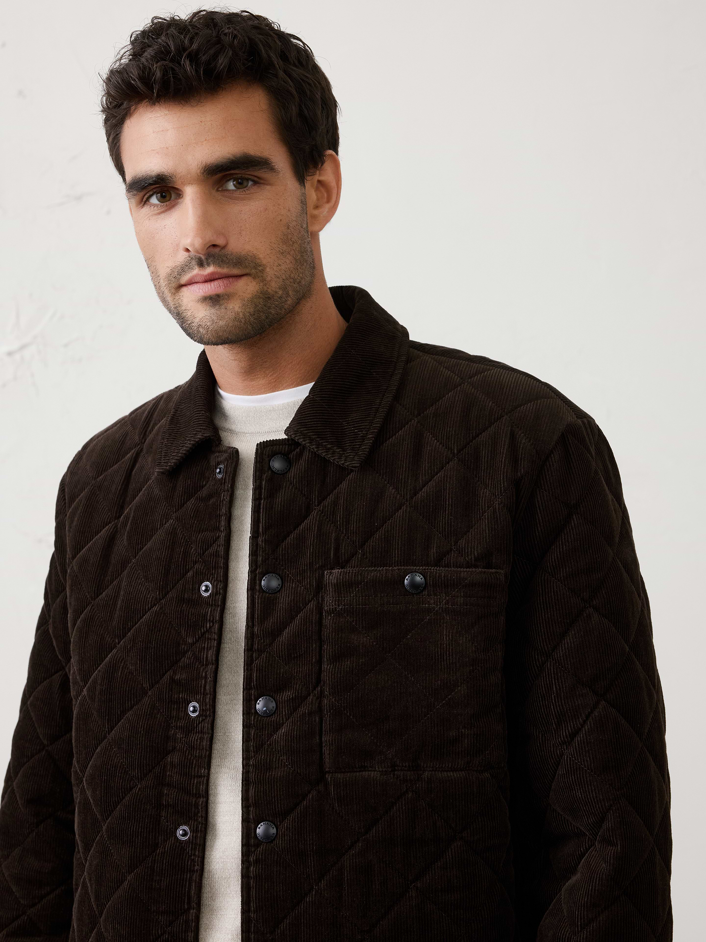 Image number 3 showing, Corduroy Quilted Shirt Jacket