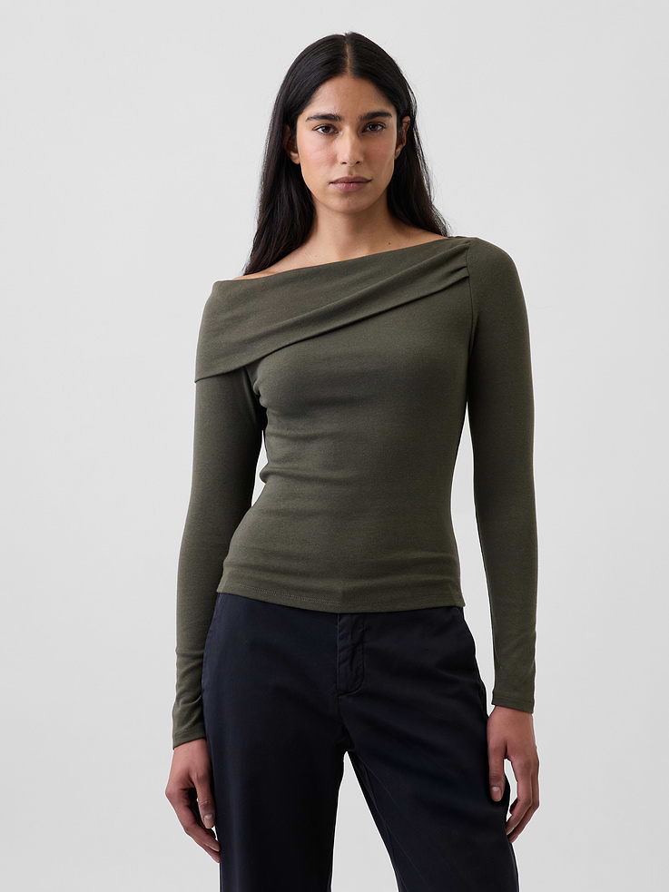 Image number 1 showing, Modern Asymmetrical T-Shirt