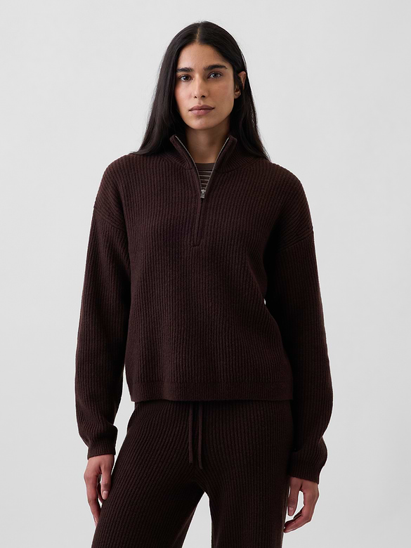 CashSoft Oversized Half-Zip Pullover