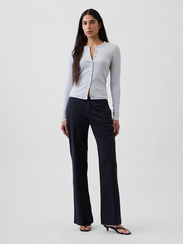 Low Rise Relaxed Flare Pants