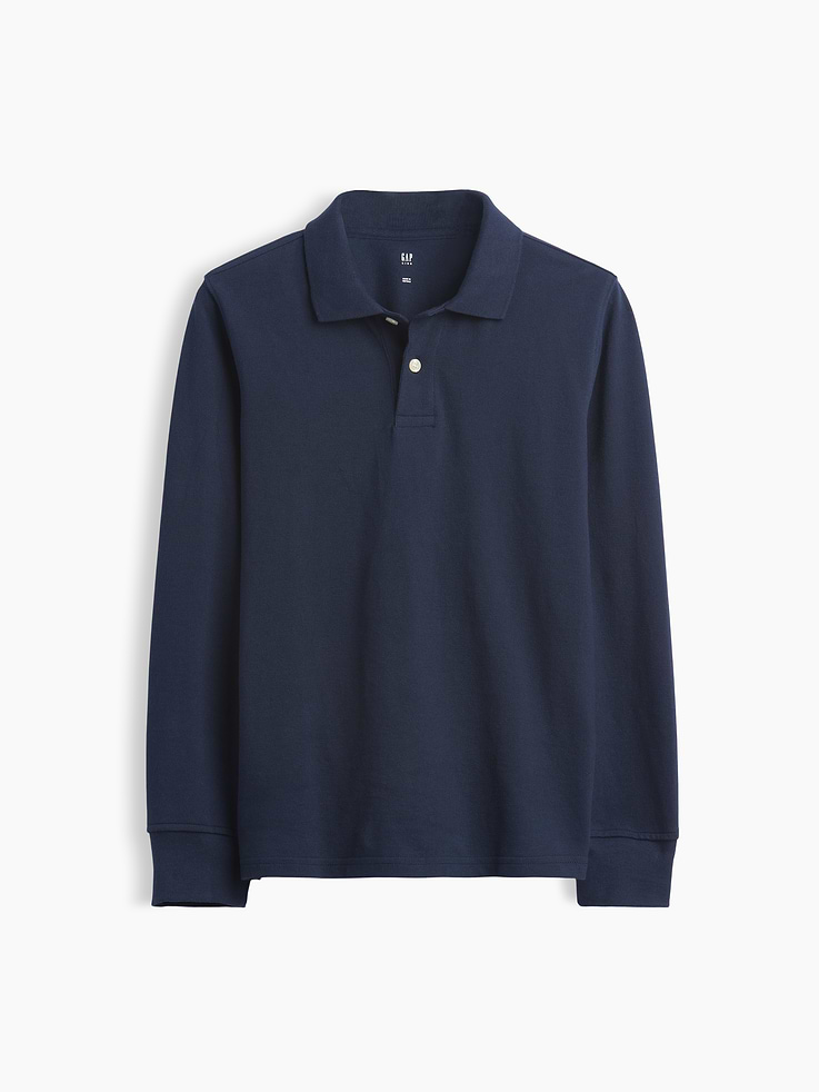 Image number 3 showing, Kids Organic Cotton Uniform Polo Shirt