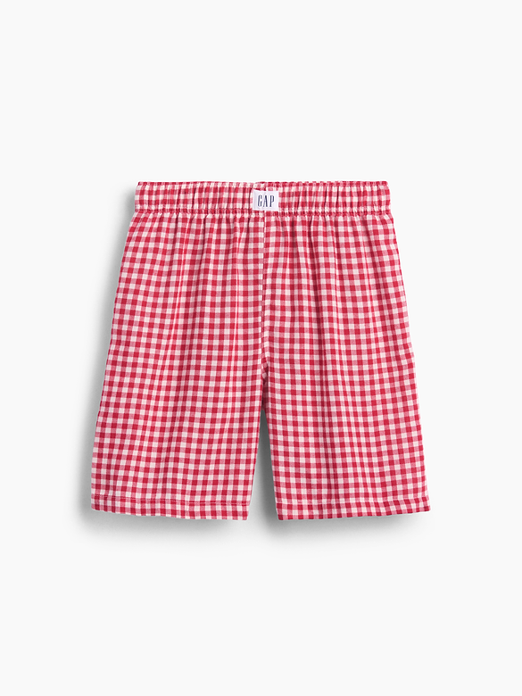 Kids Recycled Flannel PJ Boxer Shorts
