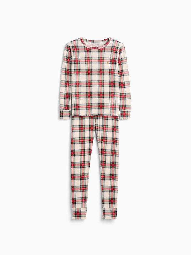 Image number 5 showing, Kids & Baby Organic Brushed Cotton Plaid PJ Set