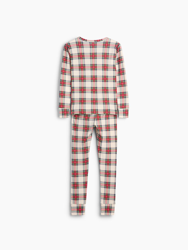 Image number 2 showing, Kids & Baby Organic Brushed Cotton Plaid PJ Set