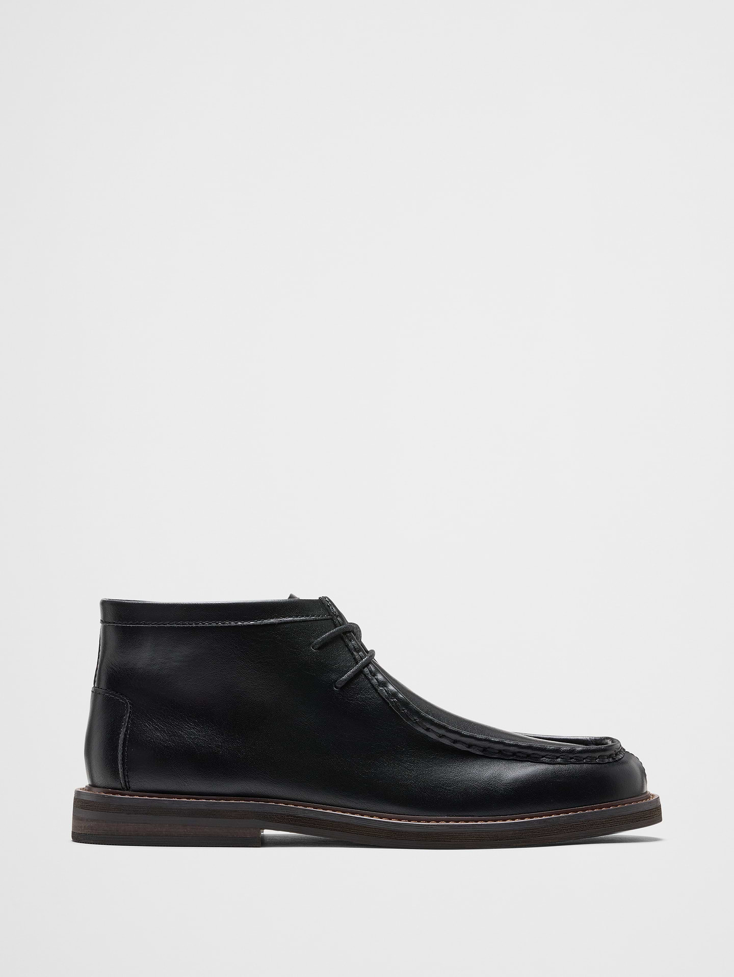 Image number 1 showing, Vegan Leather Moc Toe Chukka