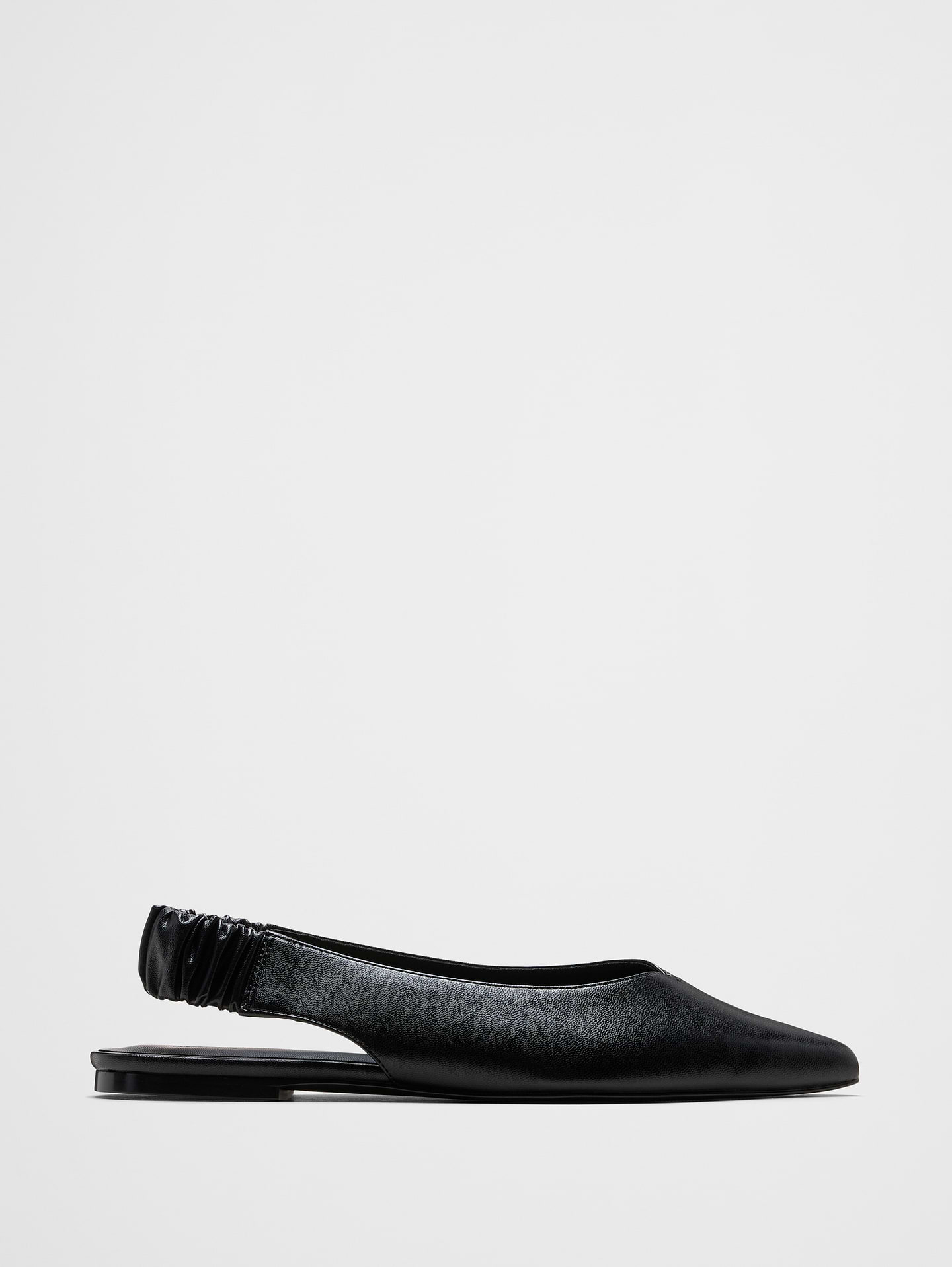 Image number 1 showing, Vegan Leather Pointed Slingback Mule