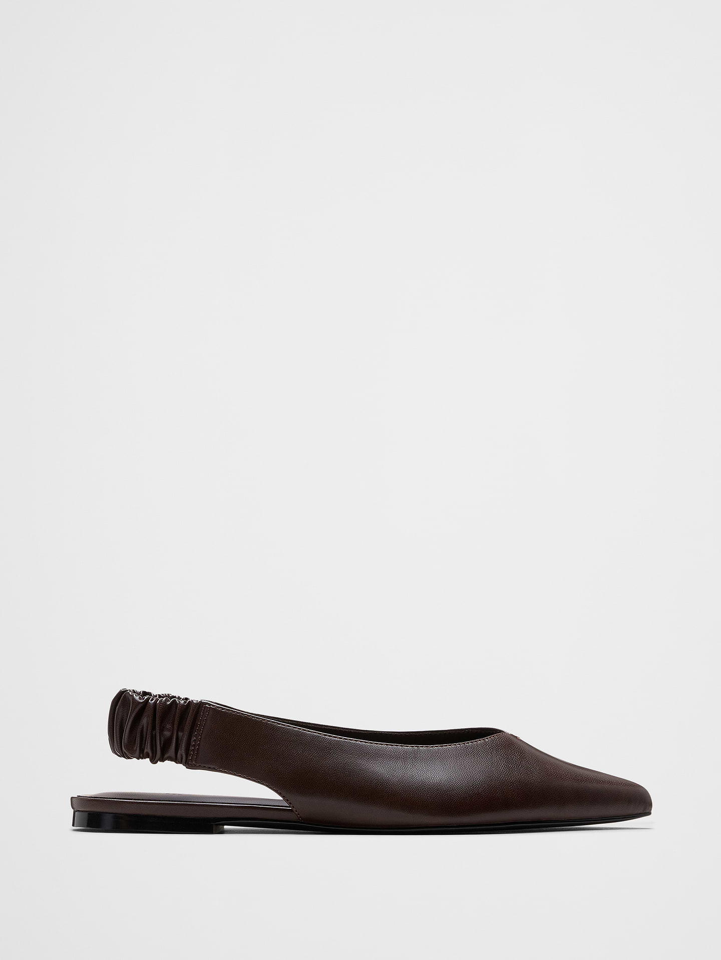 Image number 1 showing, Vegan Leather Pointed Slingback Mule
