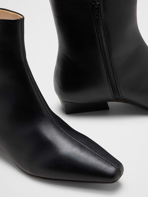 Vegan Leather Short Bootie