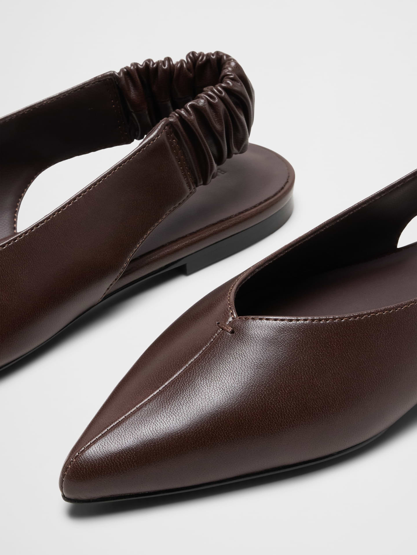 Image number 5 showing, Vegan Leather Pointed Slingback Mule