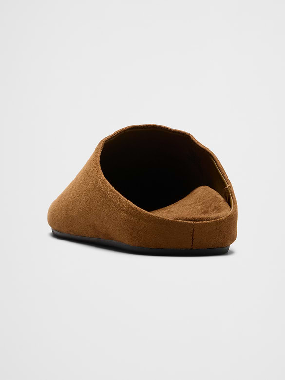 Vegan Suede Studded Clog Mule