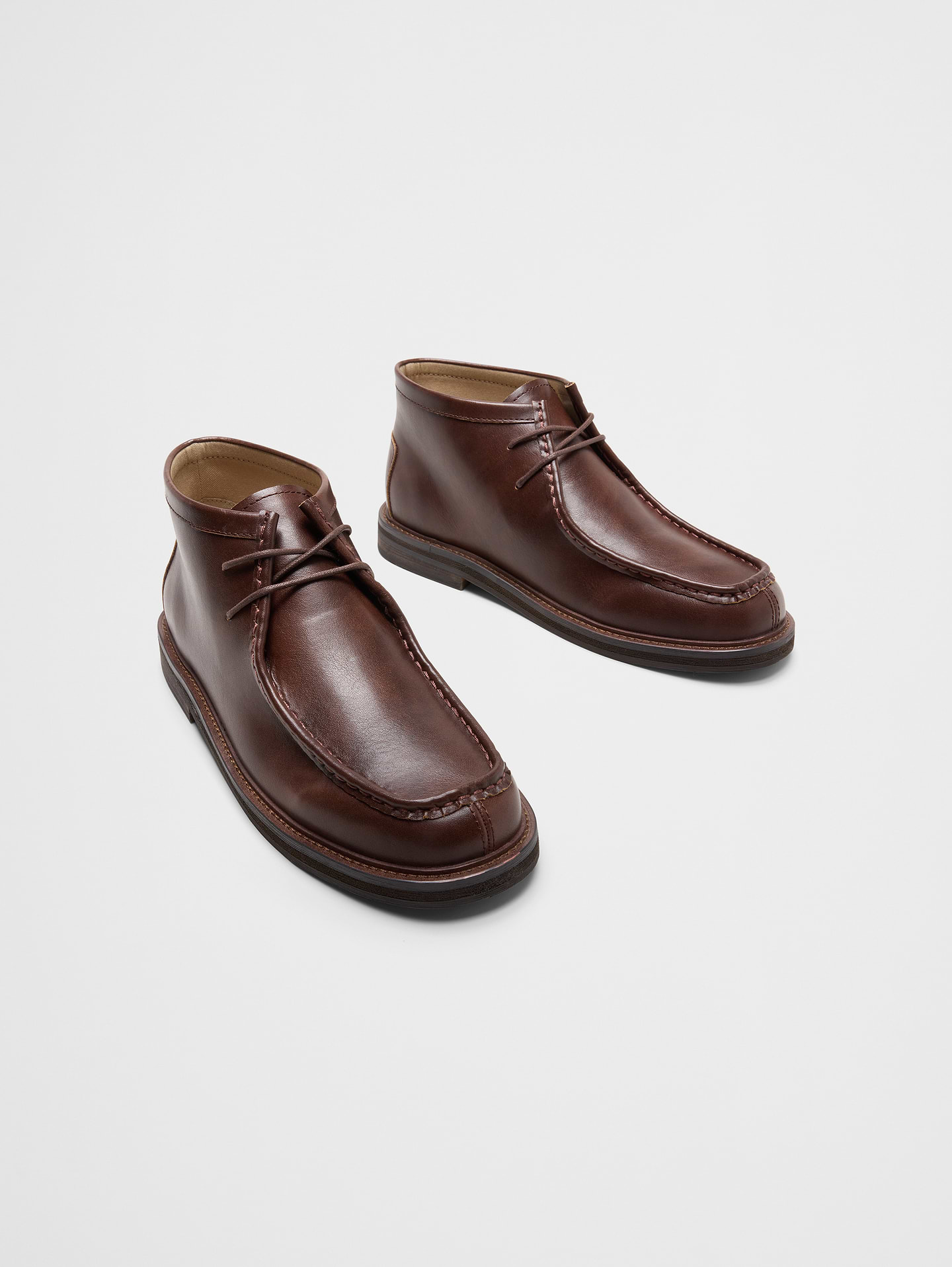 Image number 2 showing, Vegan Leather Moc Toe Chukka