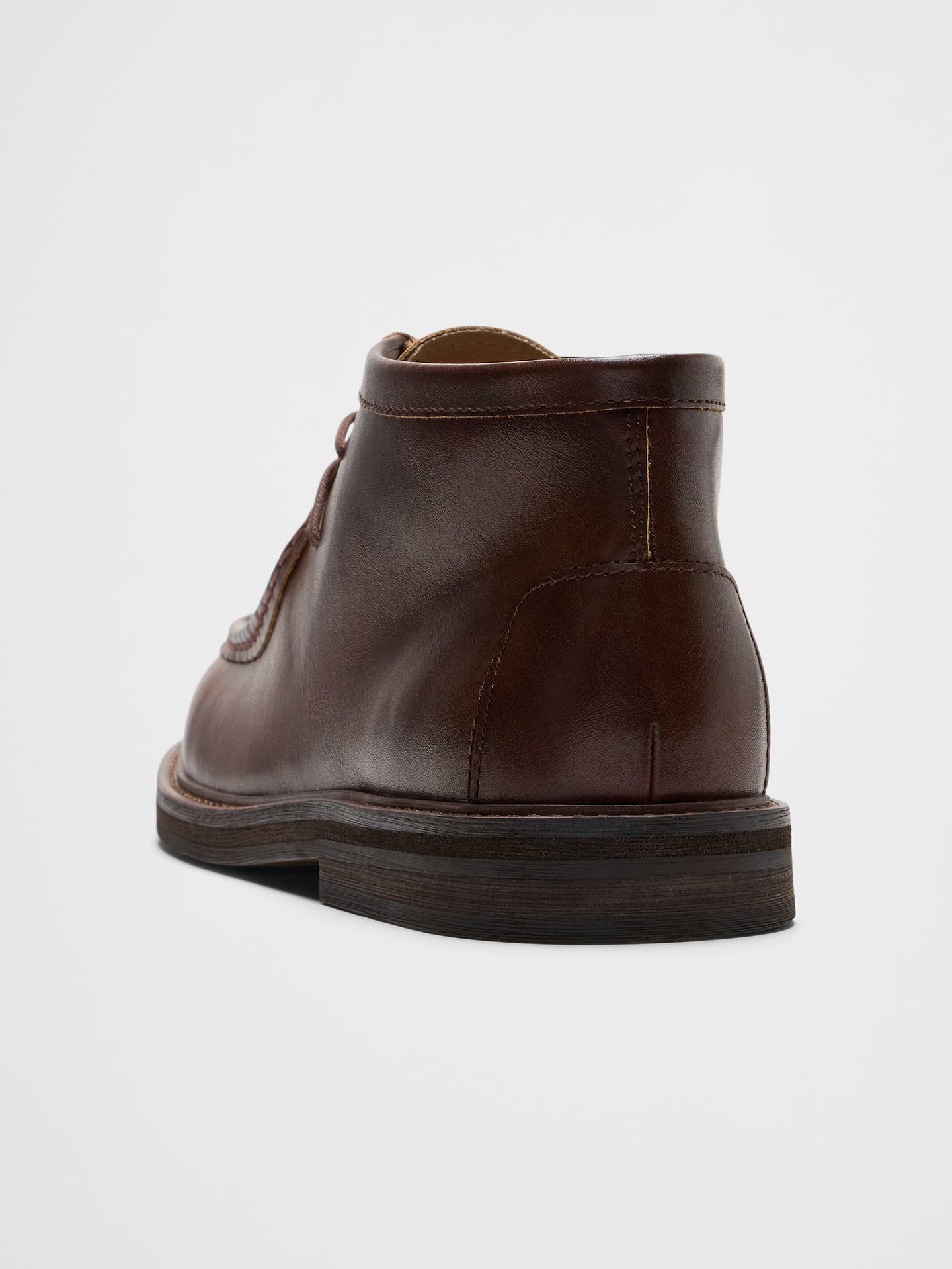 Image number 3 showing, Vegan Leather Moc Toe Chukka