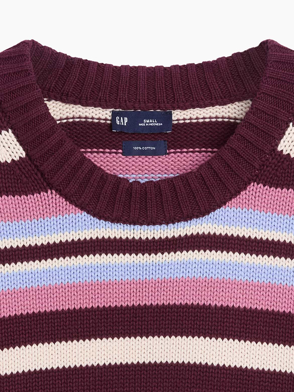 100% Cotton Oversized Crop Sweater
