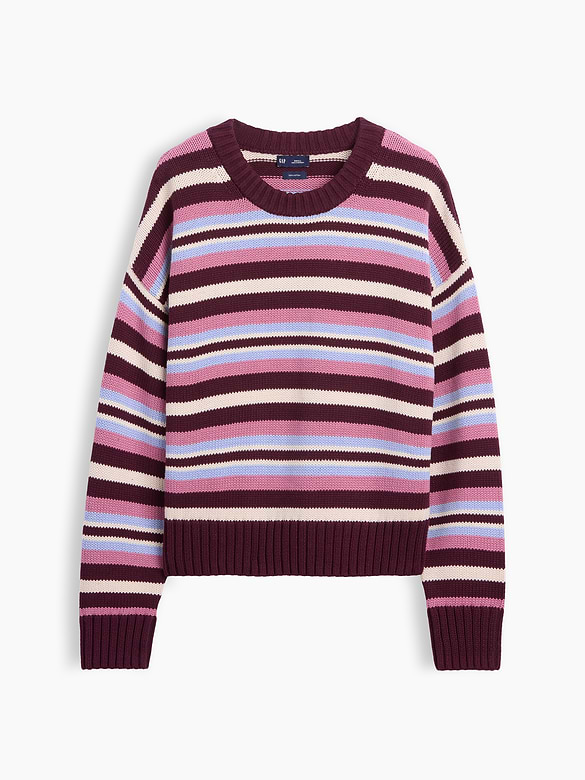 100% Cotton Oversized Crop Sweater