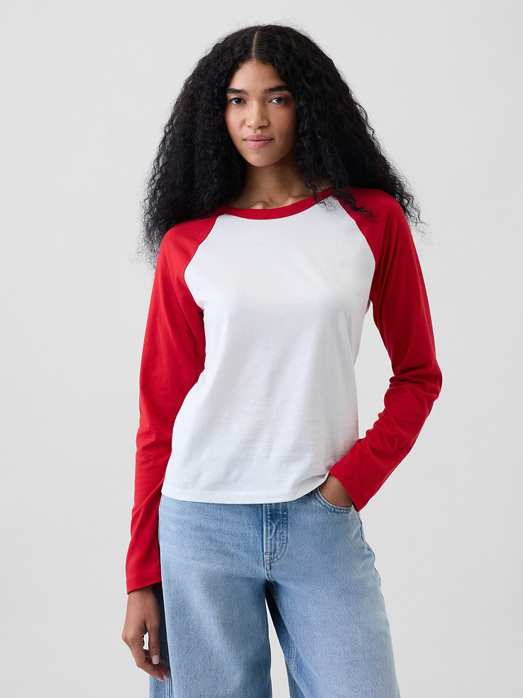Image number 1 showing, Organic Cotton VintageSoft Raglan T-Shirt
