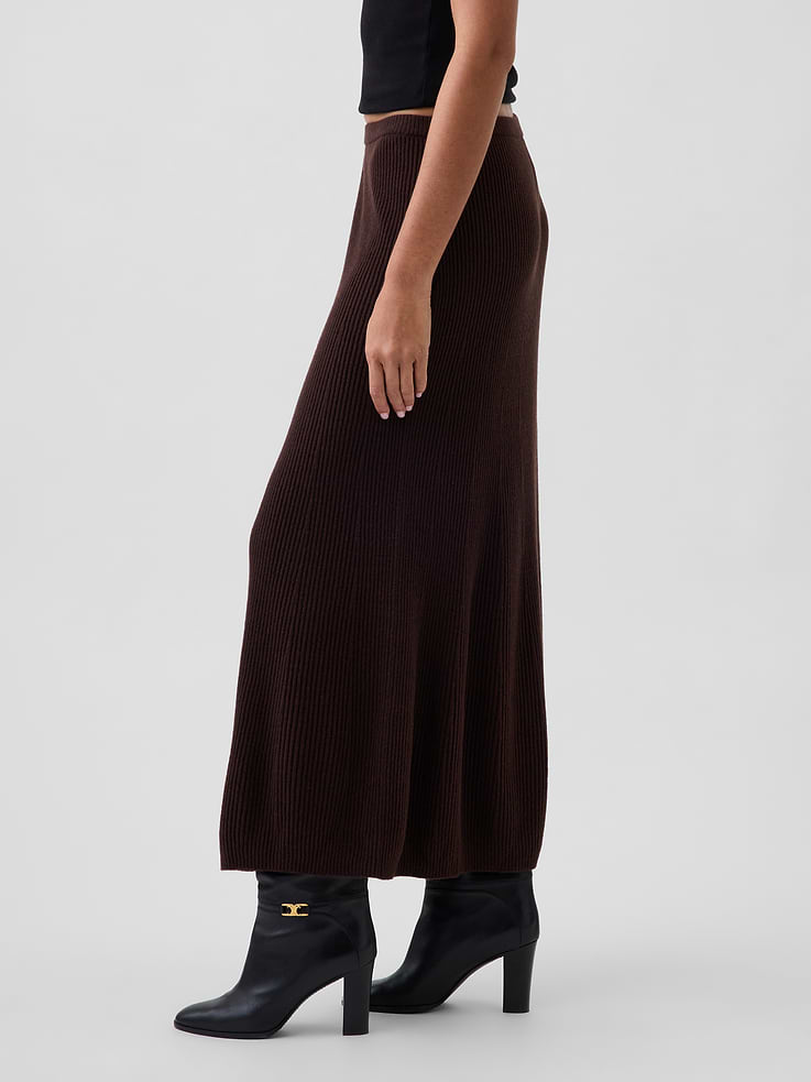Image number 3 showing, CashSoft Rib Maxi Sweater Skirt