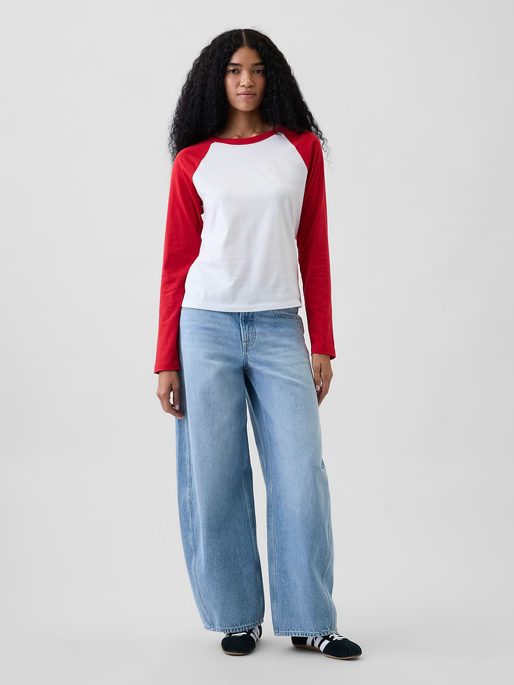 Image number 2 showing, Organic Cotton VintageSoft Raglan T-Shirt