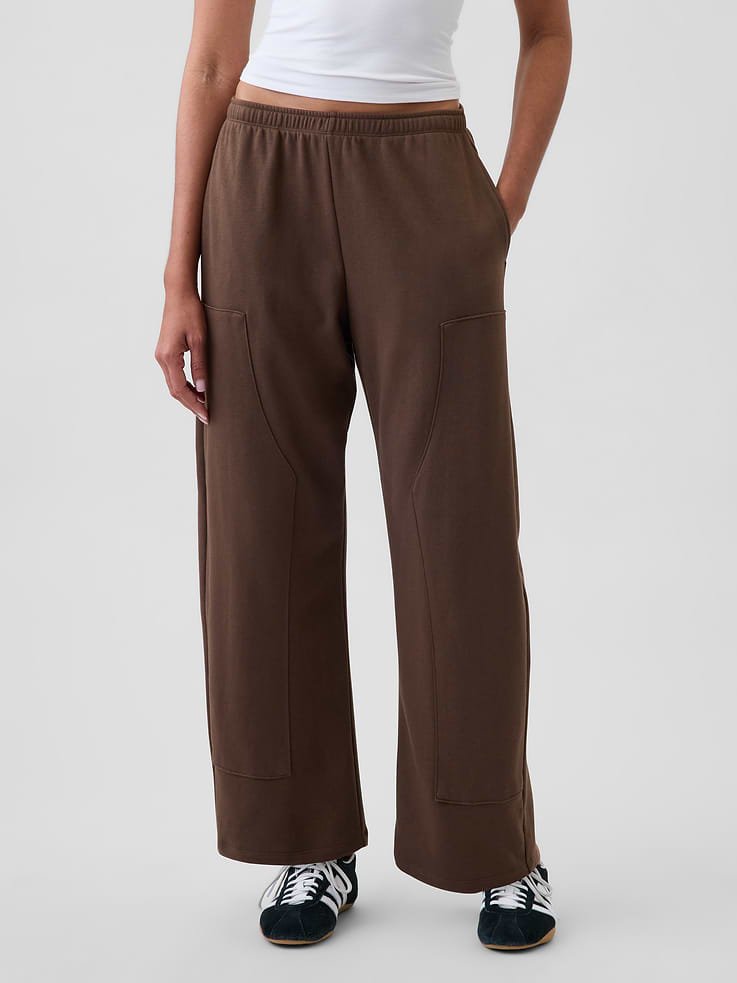 Image number 2 showing, VintageSoft Terry Double-Knee Sweatpants