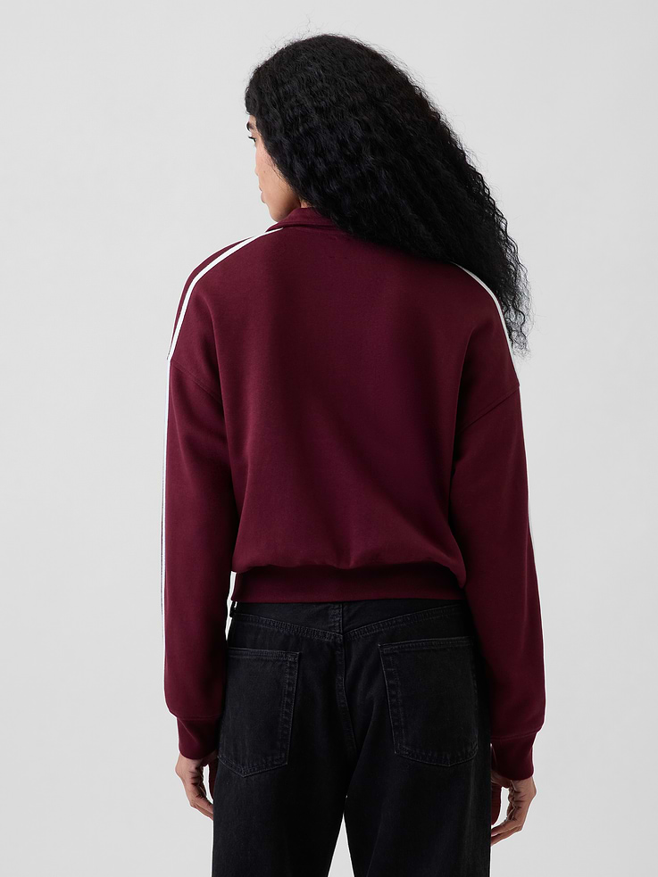 Image 3 of 7, VintageSoft Oversized Mockneck Zip Jacket
